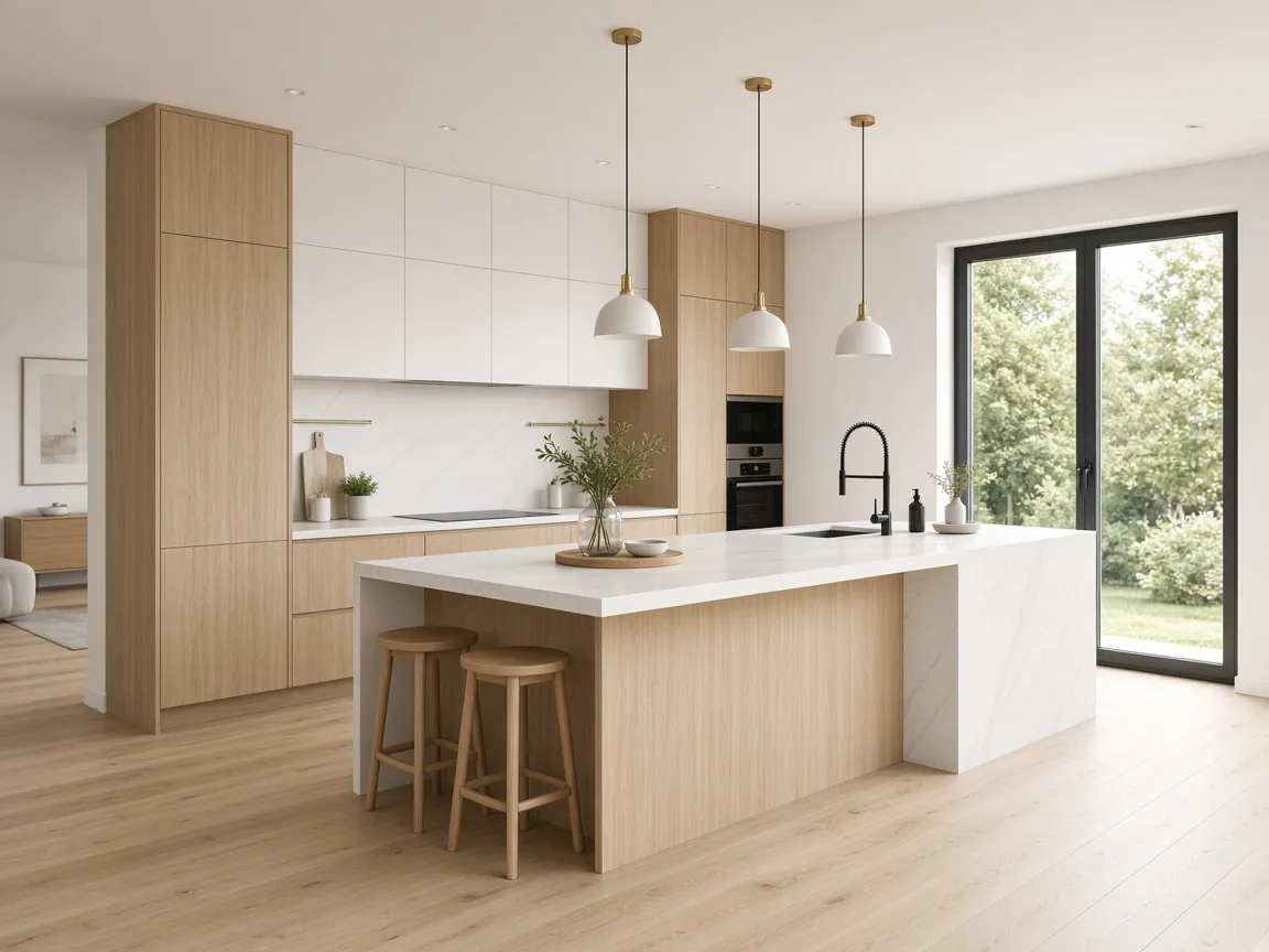 Residential Kitchen Visualization — Internal 3D Render by Studio Square Foot